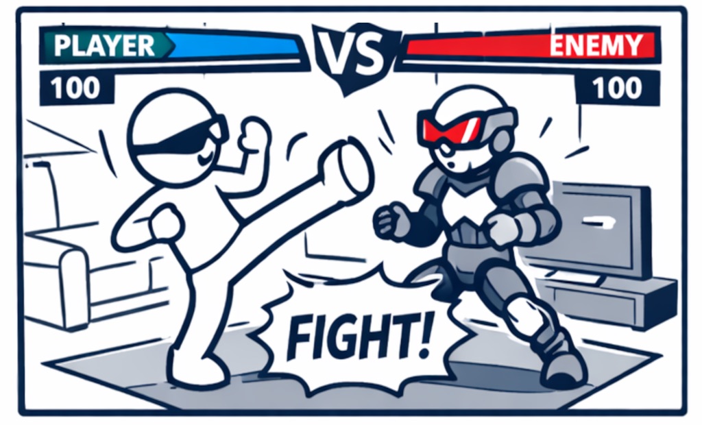 Enjoy the game fight UI