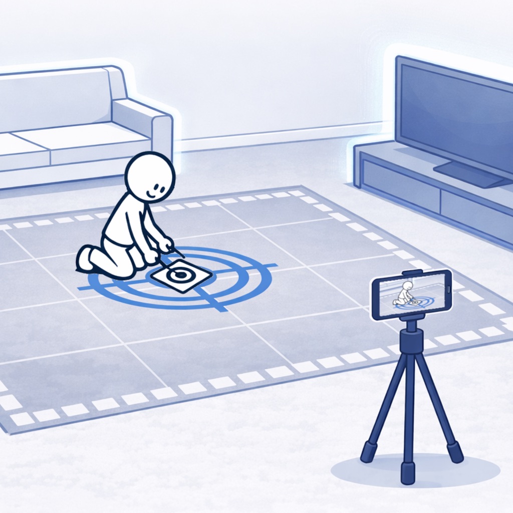 Ground markers for player and enemy